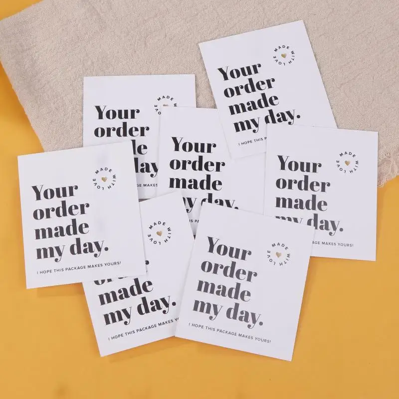 50 قطعة من بطاقات الشكر للشركات الصغيرة، شكرًا لك على ملاحظات لدعم بطاقات الأعمال الصغيرة الخاصة بي.