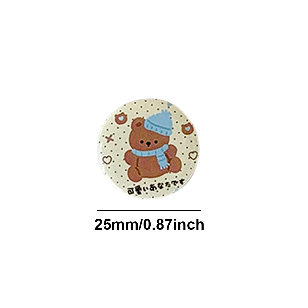 6 قطعة/المجموعة Ins نمط أربع أوراق البرسيم 25 مللي متر شارة صغيرة صغيرة العتيقة بروش الديكور شارة فتاة حساب اليد شارة دعوى #6