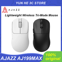 AJAZZ AJ199Max Mouse PAW3395 Bluetooth Wireless 2.4GHz Wired Tri-mode Lightweight Gaming Chipset for Game Esports Mice Laptop PC