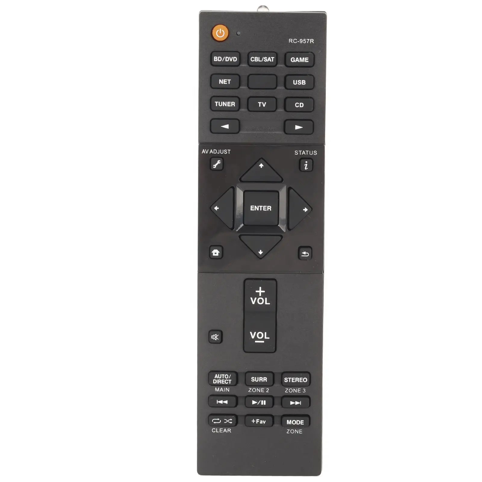 Replacement RC 957R Remote for pioneer VSX Series AV Receivers: VSXLX102, VSXLX302, VSX832, VSX932, VSX933, VSX LX102, LX302