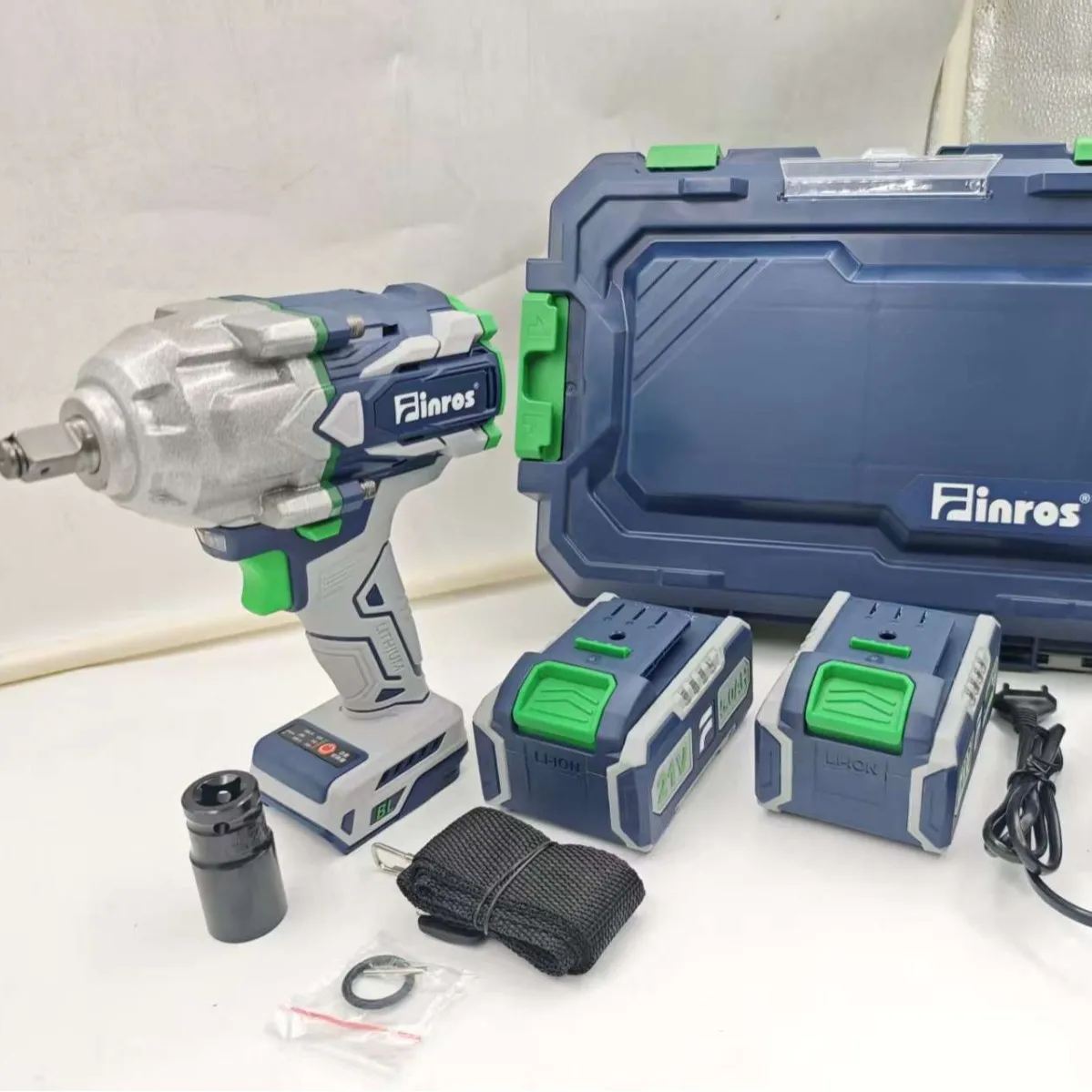 900N.m High Torque Industrial Grade Electric Impact Wrench Set Hot Sale New Power Tool Kit for Auto Repair Construction Workshop