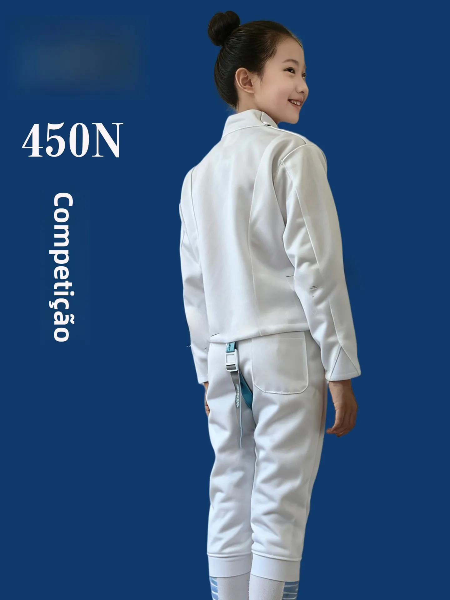 sparling-fencing-suit-three-piece-set-450n-children's-competition-protective-clothing-adult-training-clothes-pants-sleeveless