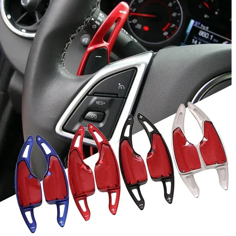 Billet Aluminum Larger Paddle Shifter Extensions for Chevy 2014-2019 C7 Corvette, 2016-up Gen6 Camaro