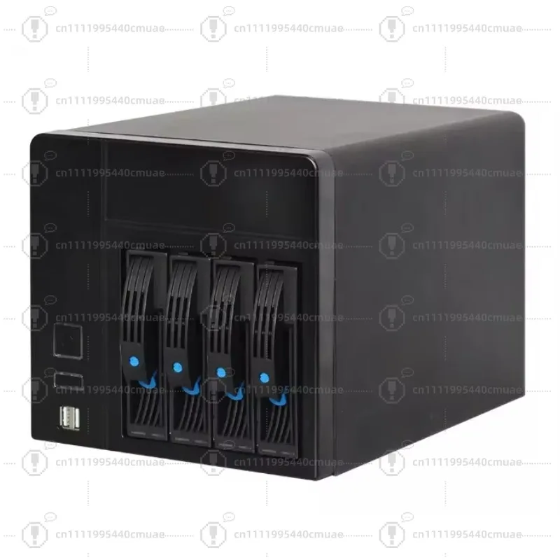 4-Slot NAS chassis, hot-swappable 3.5-inch hard drive/2.5-inch solid state drive MINI-ITX main board home/office storage