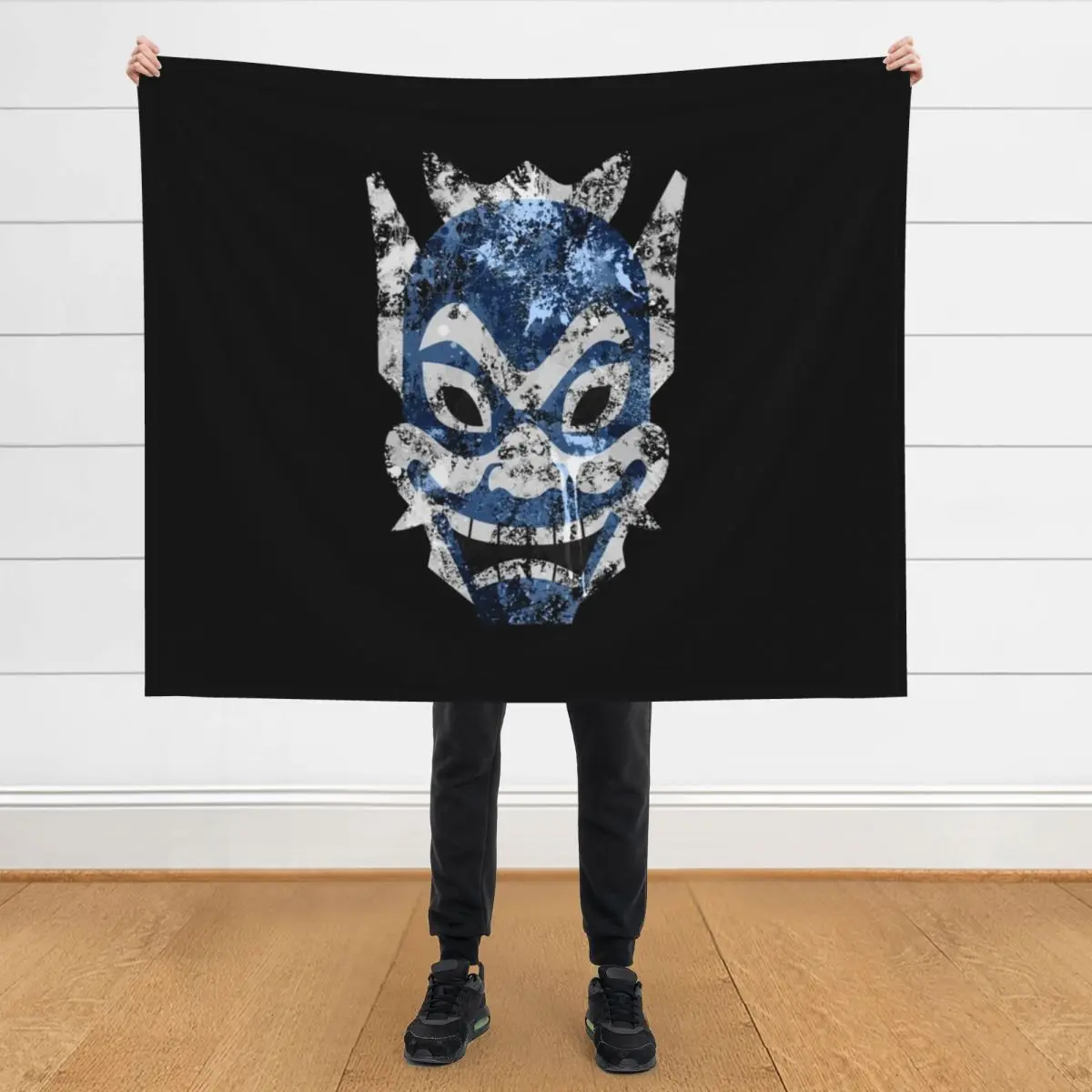 

Blue Spirit Splatter Throw Blanket Decorative Sofa Soft Tourist Blankets
