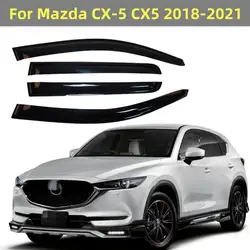For Mazda CX-5 CX5 2018 2019 2020 2021 Window Visor Deflector Sun Rain Guard Awning Shelters Exterior Car Styling Accessories