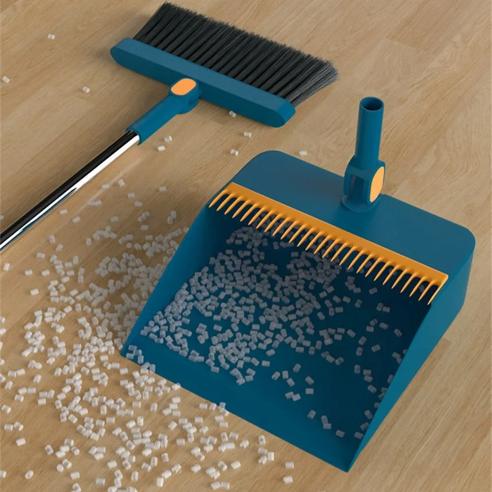 Brooms Sets Folding Dustpan Cleaning Tools Squeeze Courtyard Toliet Floor Wiper Garbage Collector Soft Hair Dust Sweeper Gadgets