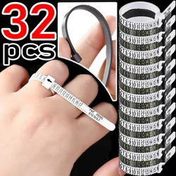 DIY Accurate Rings Measuring Tape Measure Finger Size Instrument Simple Ring Measurement Ruler Jewels Equipments Jewelry Tools