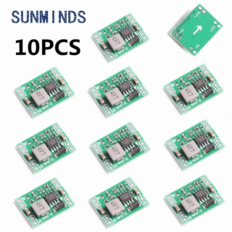 5/10pcs Mini MP1584EN DC-DC Buck Converter 3A Power Adjustable Power Supply Module 24V to 12V 9V 5V 3V Step-Down Power Module