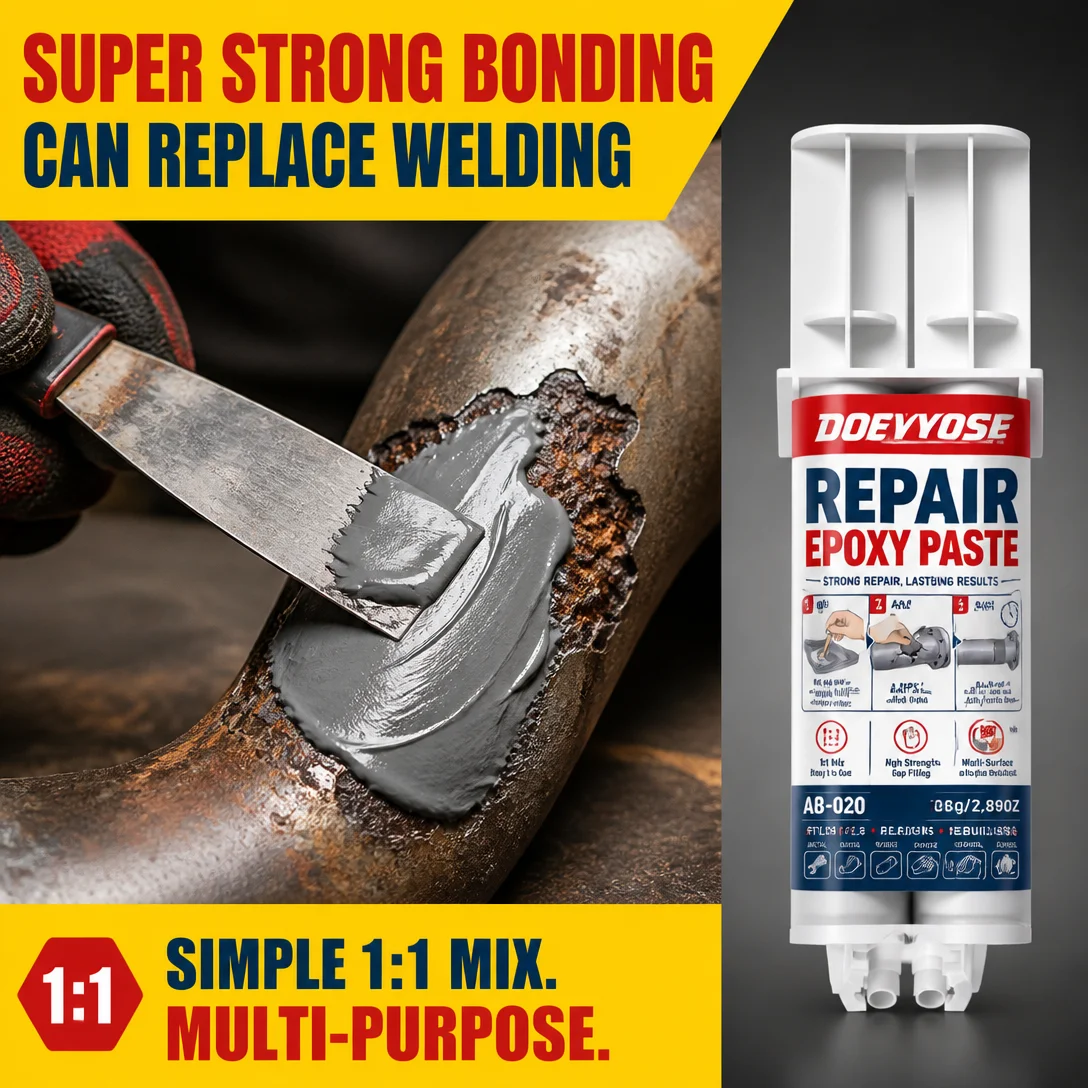 82g AB Metal Cast Repair Putty Industrial Welding Paste for Steel Iron Aluminum Crack Filling