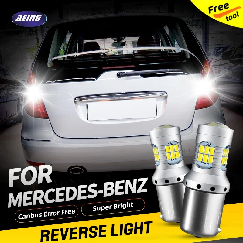 2pcs For Mercedes-Benz A/B/S/CLC-Class W168 W169 W176 W245 W220 C215 CL203 Car LED Reverse Backup Light Blubs No Error Lamps