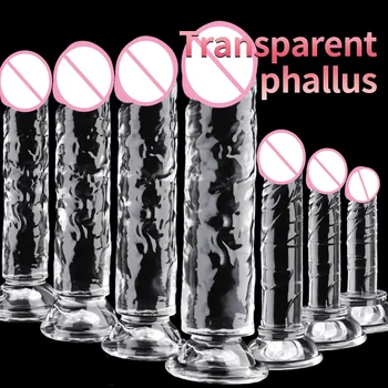 Godes transparents jouets sexuels pour femmes grosse bite dureté confort godes adulte jouet sexuel pénis réaliste gode xxl sex shop