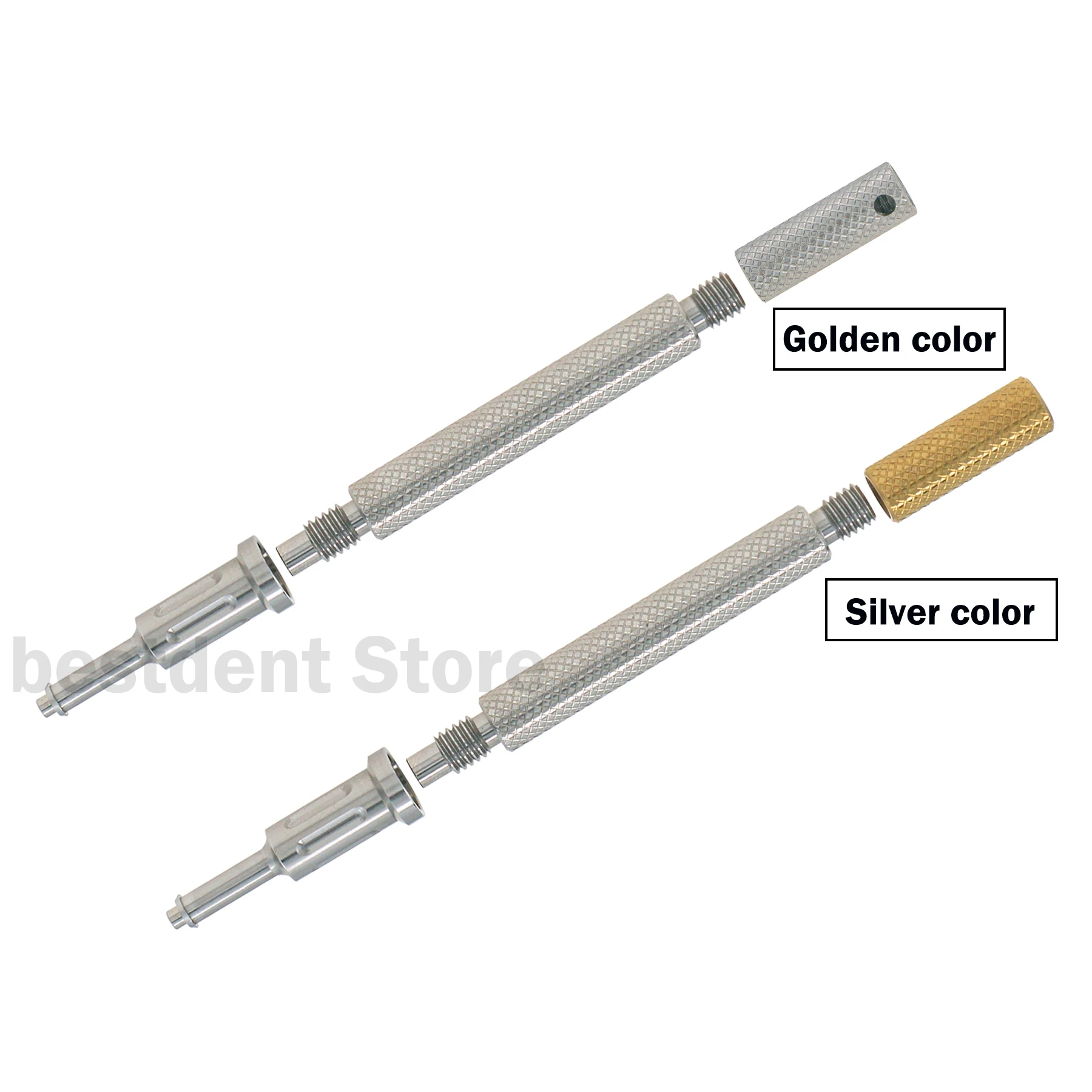 Dental Implant Classic 3 in 1 Remove Core Tool Insert Locator Male Caps Universal Golden/Silver color