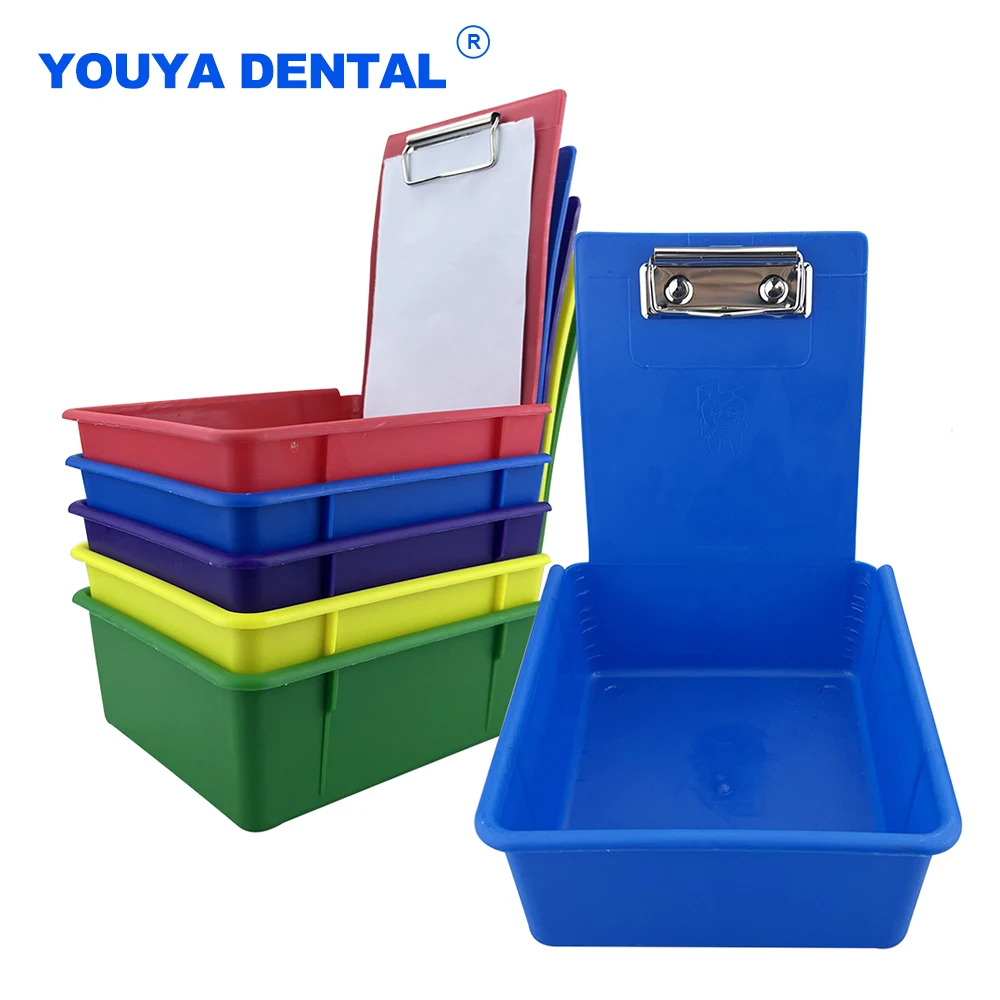 Multicolor Box Dental Turnover Storage Box Delivery Box Plastic Work Tray Box Technician Mold Box  Dental Lab/Clinic Material