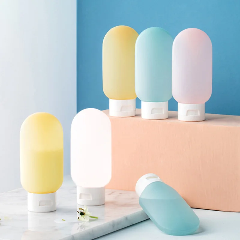 3 teile/satz Reise Nachfüllbare Kosmetische Behälter Reise Flaschen Lotion Container Squeeze Tube Leere Flasche Tragbare Shampoo Flasche