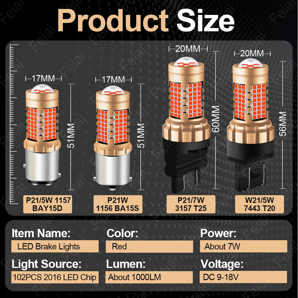 LED Brake Light For Mazda 3 BK BL BM Sport 20032004 2005 2006 2007 2008 2009 2010 2011 2012 2013 2014-2019 Axela Stop Light Bulb