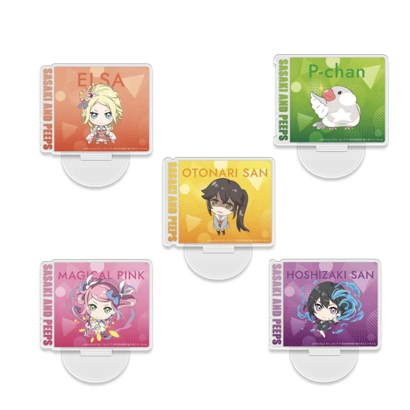 

Hot sell Anime Sasaki and Peeps Cosplay Fans HD Acrylic Stands Collection Model Desk Decor stand Gift Toy Gift