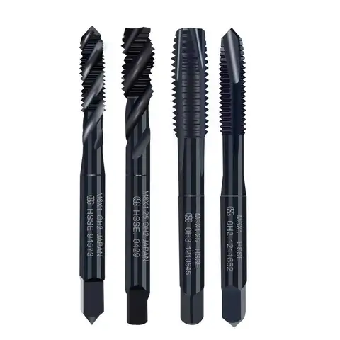 1PCS 일본 OSG HSSE INOX 미터법 나선형 지적 탭 M2M3M4M5M6M8M10M12 막힌 구멍 TapFor 강철 용 기계 나사 스레드 탭