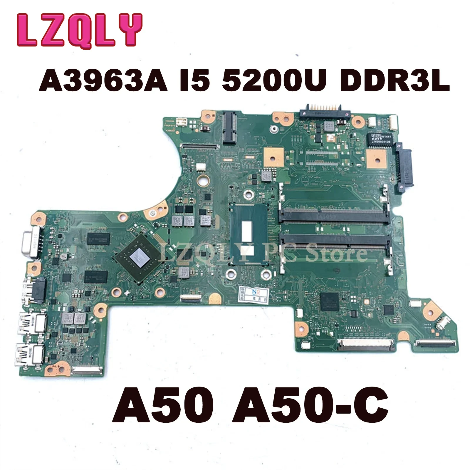 LZQLY For Toshiba For TECRA A50 A50-C Motherboard FAEPSY0 A3963A I5 5200U DDR3L 100% WORK PERFECTLY