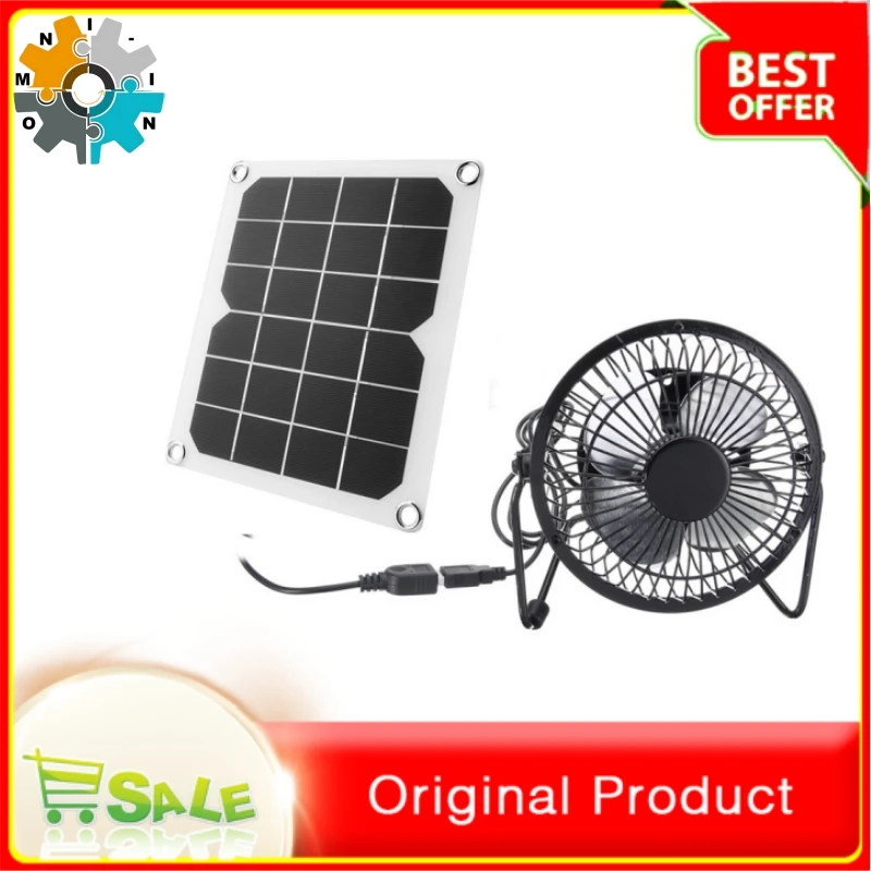 omni-in 6W 6V solar panel and solar fan, pet house and car ventilation and cooling fan