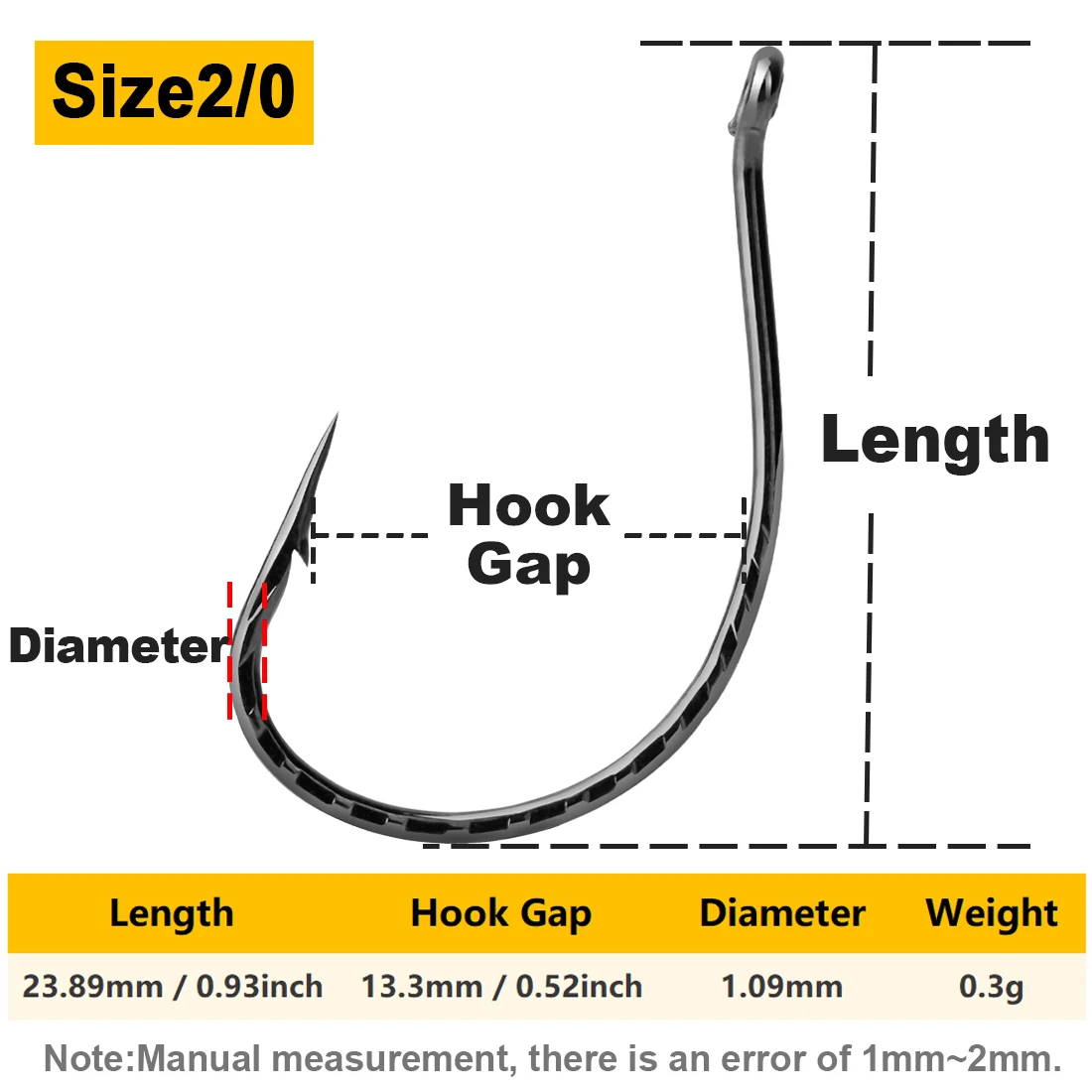 50Pcs Drop Shot Haken Wurm Haken Angelhaken Drop Shot Rig High Carbon Stahl Süßwasser Angeln für Bass Barsch wels