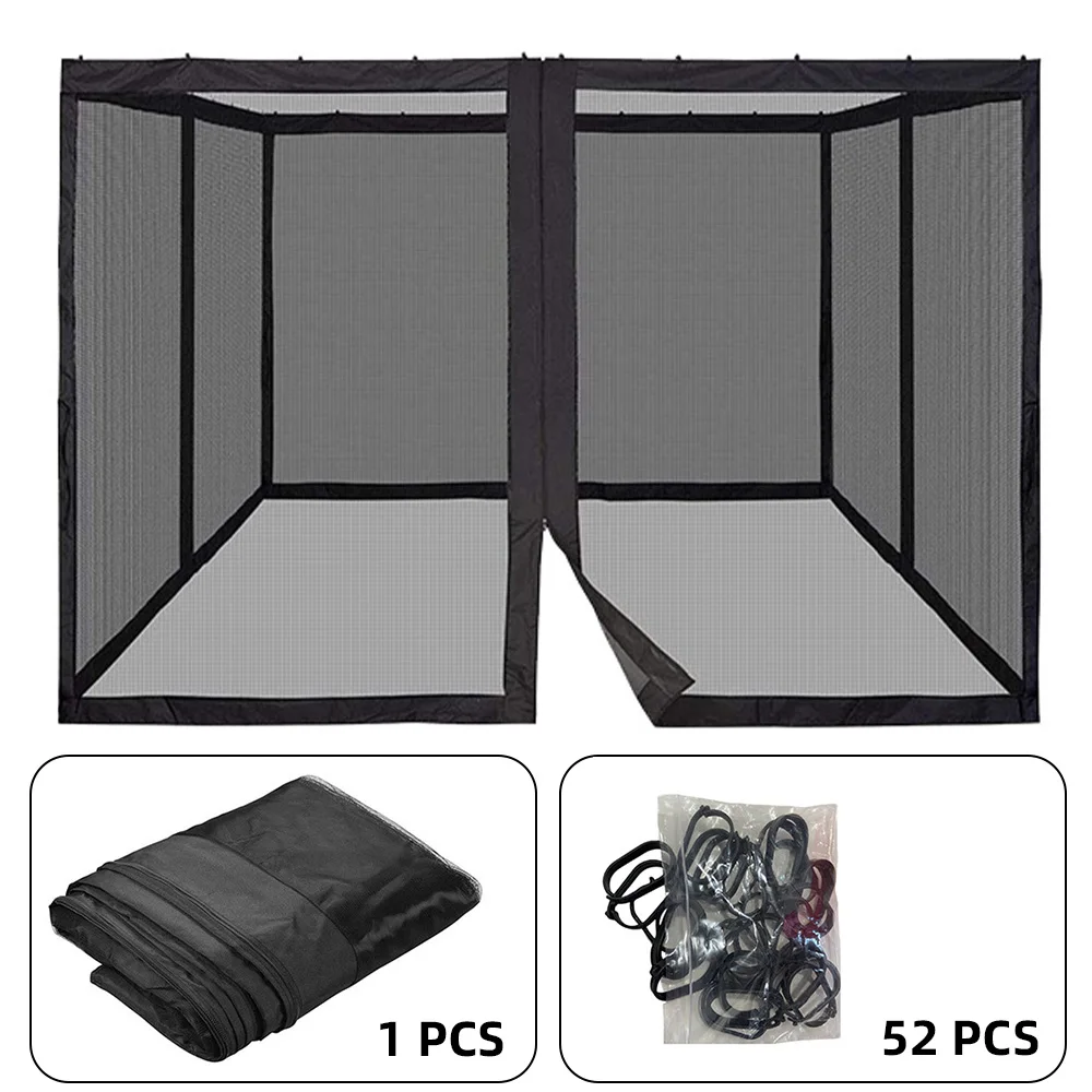 Mosquito Netting for Patio Canopy Umbrella Screen Netting for Porch Patio and Outdoor Living Spaces 4-Panel Patio Screen Walls