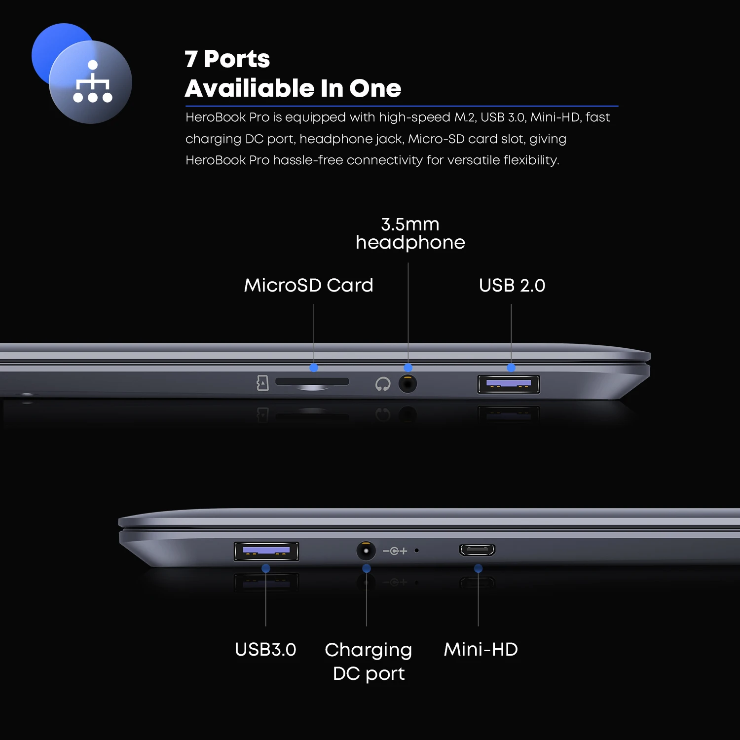 Imagem -06 - Chuwi Herobook Pro 14.1 Fhd Display Intel Celeron N4020 Dual-core 6gb Ram 128gb Rom Windows 11 Laptop com Teclado de Tamanho Completo