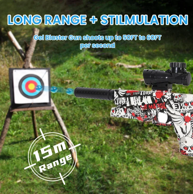 M416 Electric Beads  Gun Toys With 43000 Water Balls Shooter Rifle Weapon CS Fighting Outdoor Game for Children Adult