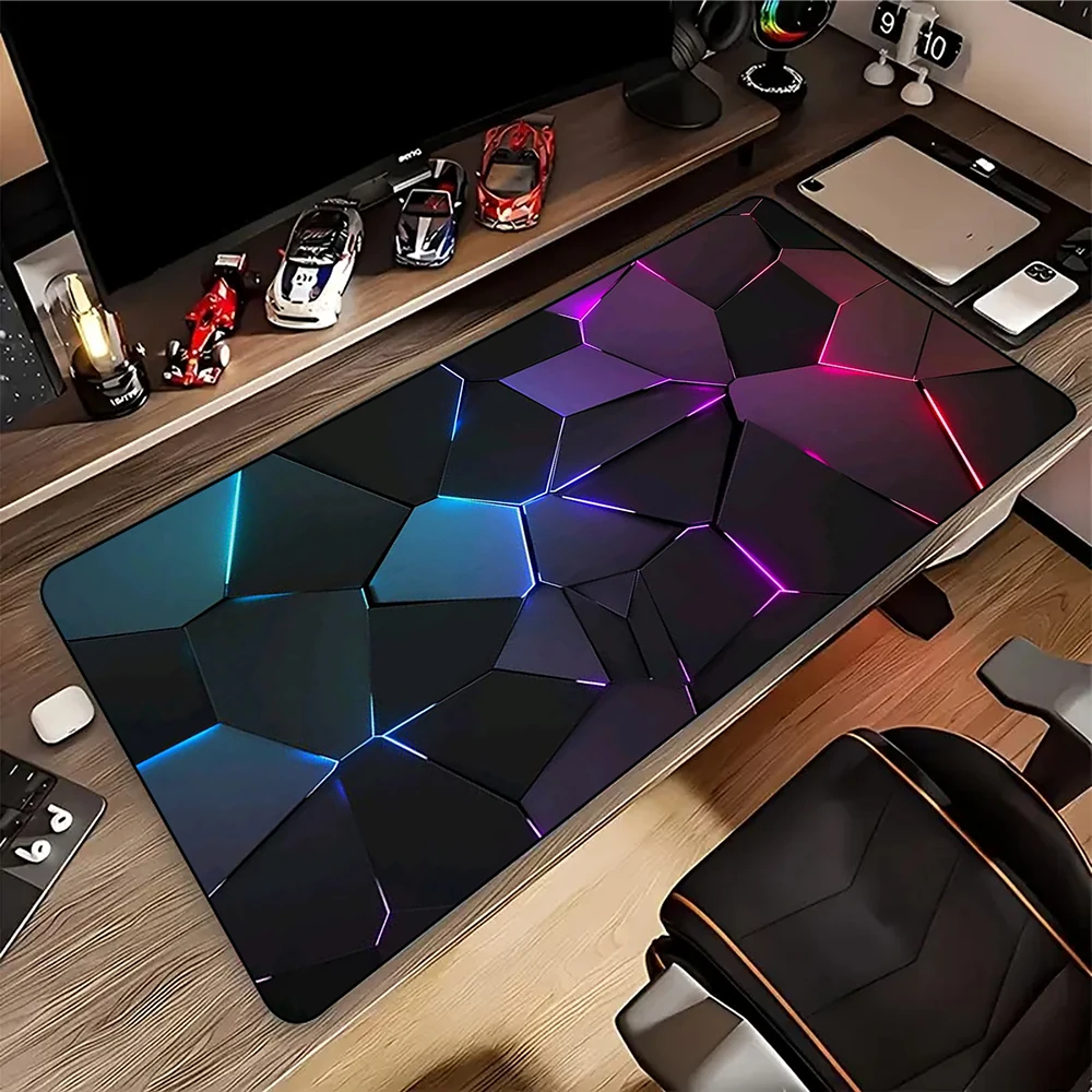 Red Blue gradient Large Mouse Pad Pc Gamer Mousepad HD Print Gaming Keyboard Pads XXL Table Carpet Rubber Desk Mat 900x400mm