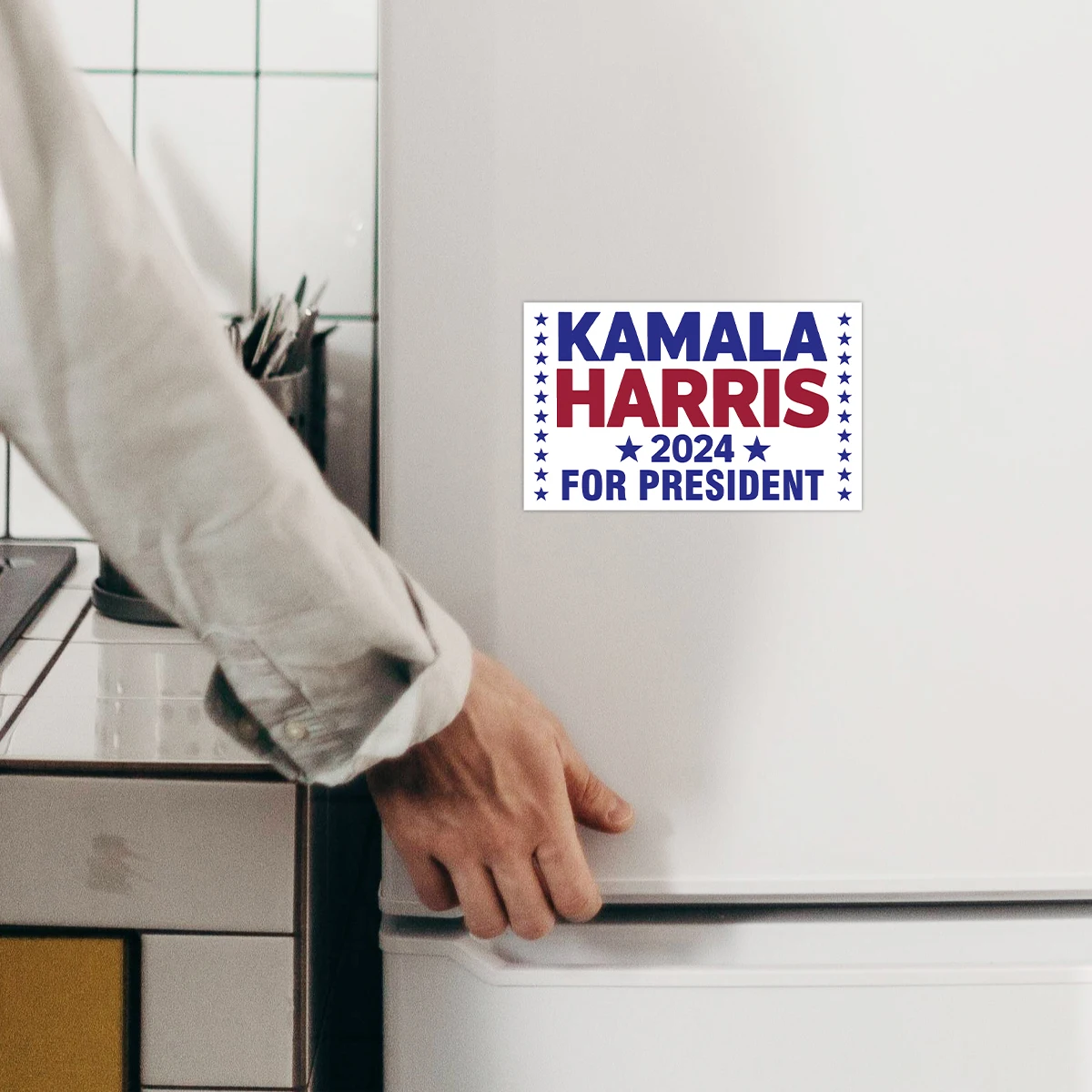 10sheets Kamala Harris for President 2024 Stickers Vote Democratic Stickers for Laptop Bumper Decal Waterproof Vinyl Car Sticker