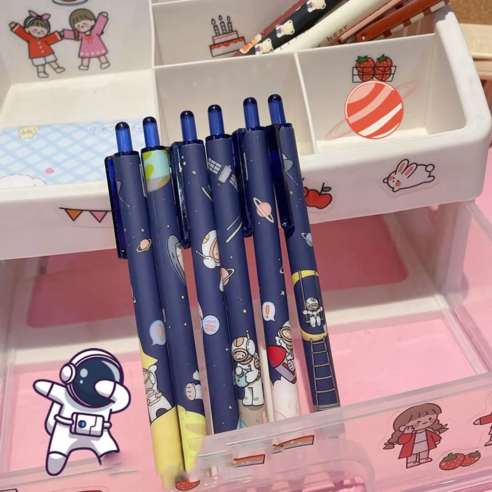 Niedliche Cartoon Design Kugelschreiber 0,5mm Bär Pfirsich Astronaut Schreiben Gel Stifte Presse Typ Rollerball Stift Lernen Bürobedarf – Detail 6