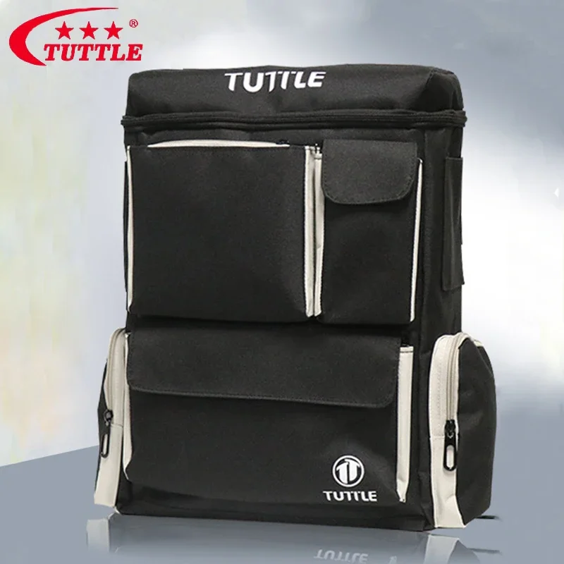 TUTTLE High-Capacity Table Tennis Backpack Racket Balls Shoes Storage Bag for Ping Pong Sports Oxford Bag for Game School Travel