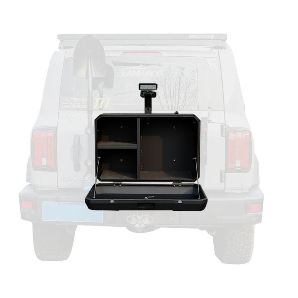 Factory Direct Sell Aluminum alloy Tailgate outside storage box for Tank