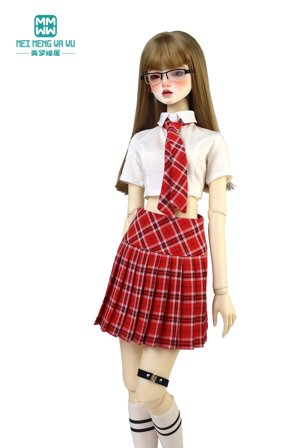 Ftis-スマートドール、ファッションシャツ、プリーツスカート、1/3、1/4のbjd服