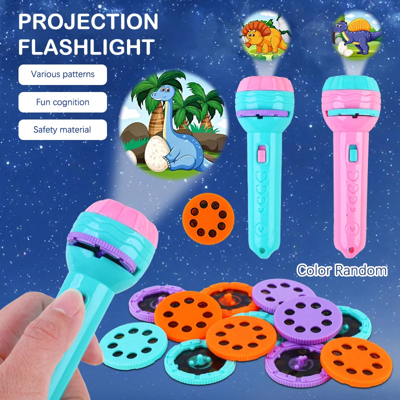 

Children's Flashlight Projector Slideshow Baby Animal Projection Lamp Cartoon Pattern Glowing Toys Children's Early Education