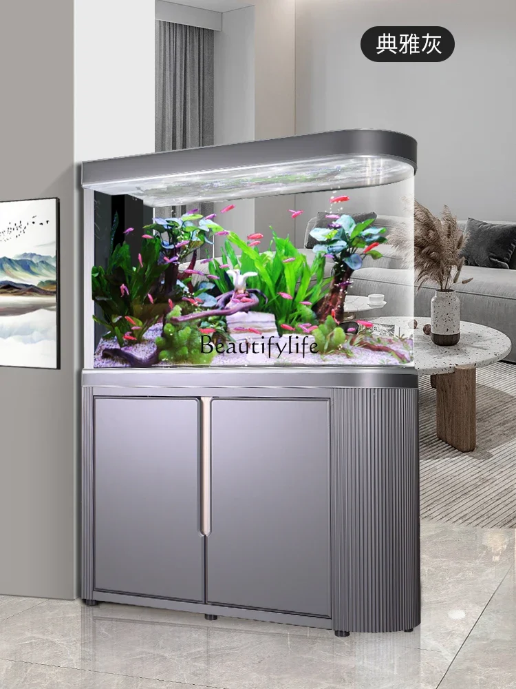 Bottom Filter Fish Tank Floor Household Subareas Screens Change Water Light Luxury Ecological Aquarium