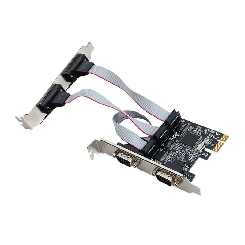 

game Riser Card Adapter PCI-E serial port card Game PCIE Card PCI-E to RS232 serial card expansion card computer accessories