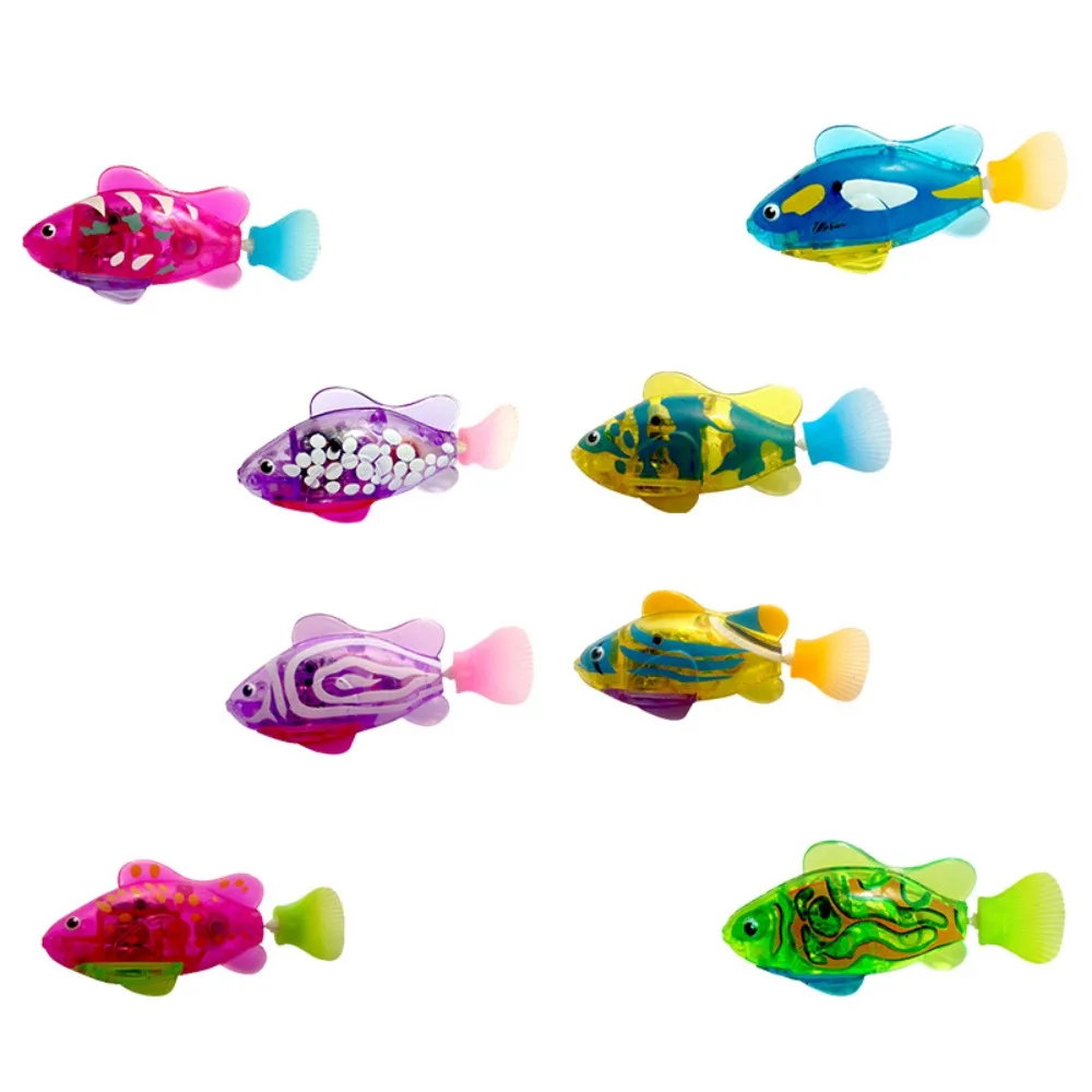 LED Electric Simulation Fish With Light Fish Tank Ornaments Cat Interactive Toy Pet Playing Toys Baby Shower Toys