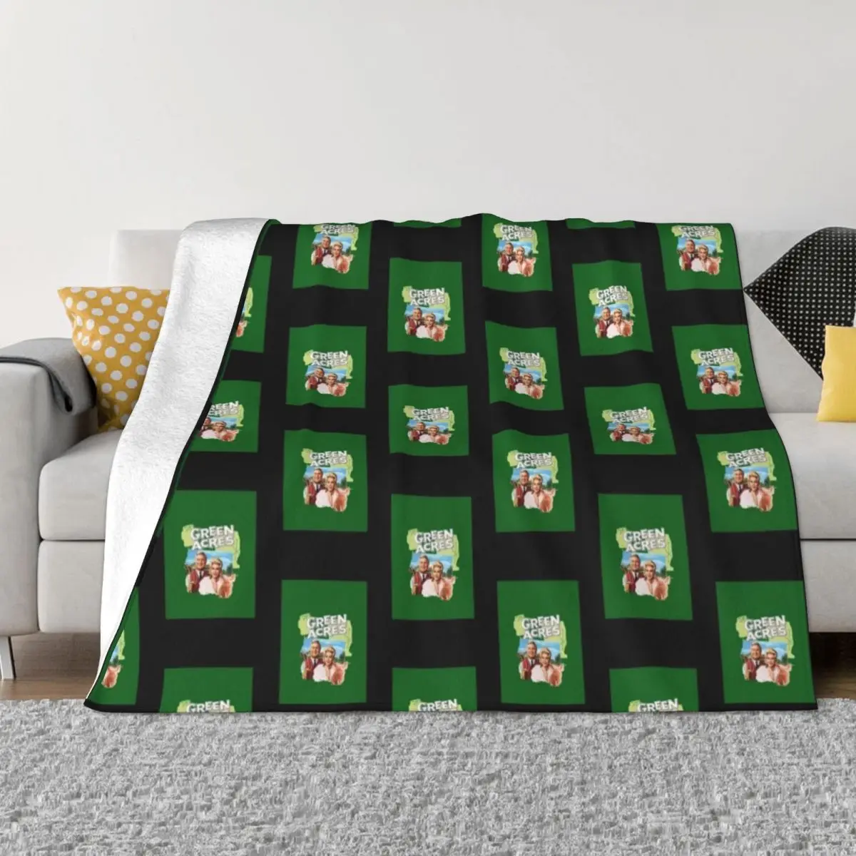 

Green Acres Graphic TShirt3248 Throw Blanket Cute Blanket Thermal Blankets For Travel Moving Blanket