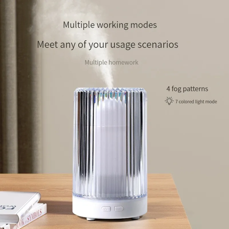 Новый тип офисный небольшой распылитель воздуха ночник увлажнитель настольная лампа кристаллический ультразвуковой увлажнитель распылитель
