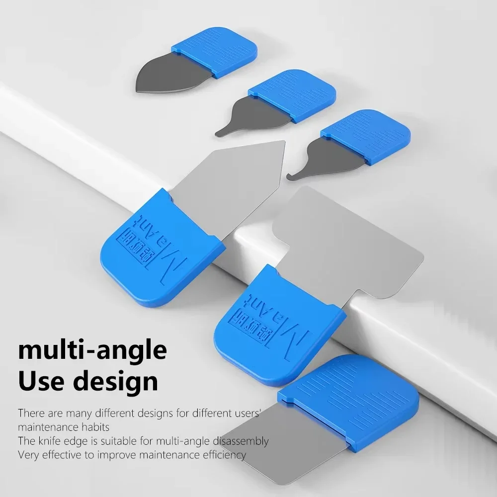 Maant MY-118 Ultra Thin Metal Steel เครื่องมือเปิดกาวกําจัดชุดใบมีดความแข็งสูงหน้าจอแยกเปิด Pry ใบมีดเครื่องมือ