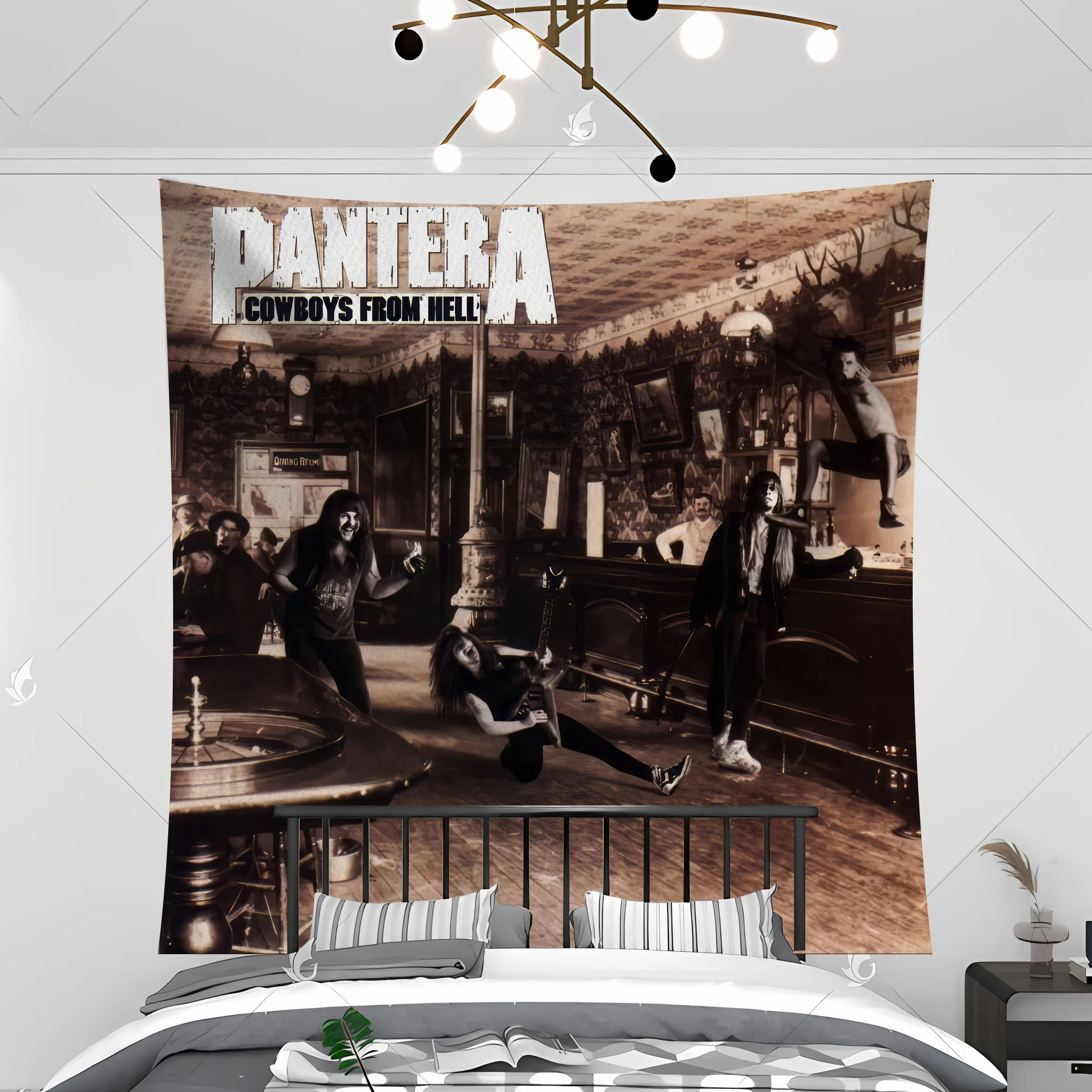 Panteras Heavy Mental Rock Band Album Cover arazzo Banner Flag poliestere stampato decorazione della casa o della camera da letto