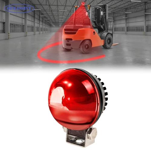 Haz de arco IP68 rojo carretilla elevadora remolque luz LED advertencia de seguridad lámpara de trabajo indicador almacén peatón 12V-110V