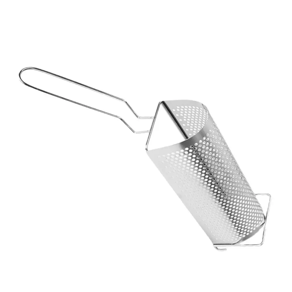 

1 шт. Премиальная корзина для картофеля фри из нержавеющей стали, сверхпрочная, для жарки продуктов, с функцией отделения масла, многоразовая, для кухни