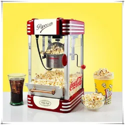 Máquina De Pipoca Automática Comercial, fabricante De Pipoca Quente Elétrica, equipamento De Lanche De Cinema De Lazer