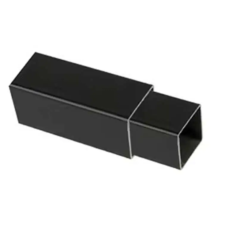8x8 20x20 50x50 60x60 80x80 100x100 120x120 Black Aluminum Square Pipe Rectangular Tube Lightweight Durable Decoration Outdoor