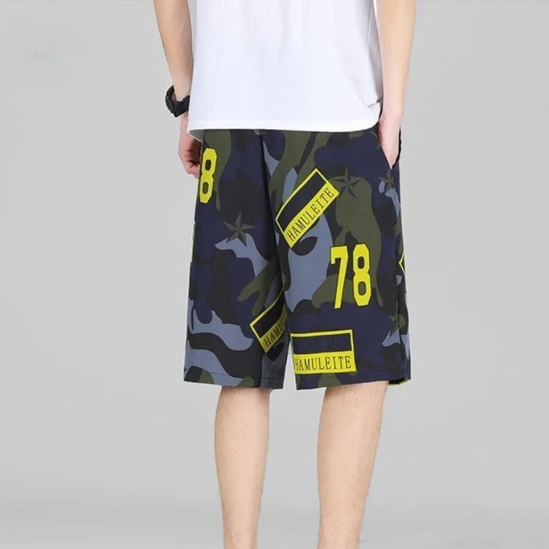 Пляжные широкие шорты для мужчин, мешковатые мужские шорты со шнурком, маленький размер, без логотипа, со льдом, стильные летние Y2k Xl