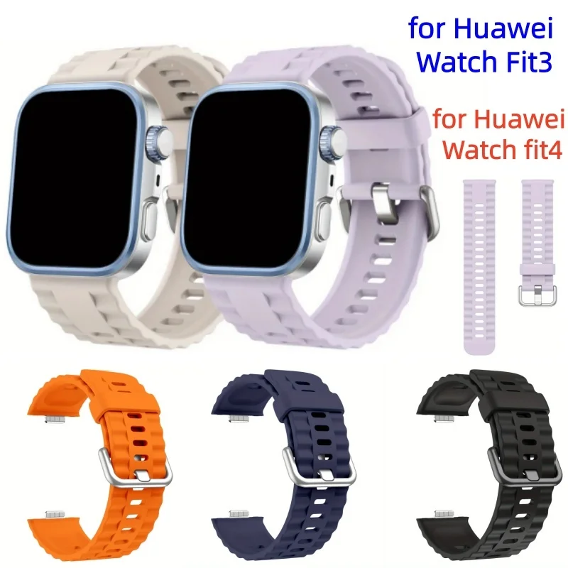 

Силиконовый ремешок BUSKOZ для часов Huawei Fit 4Pro, оригинальный браслет для часов, сменный спортивный ремешок для часов
