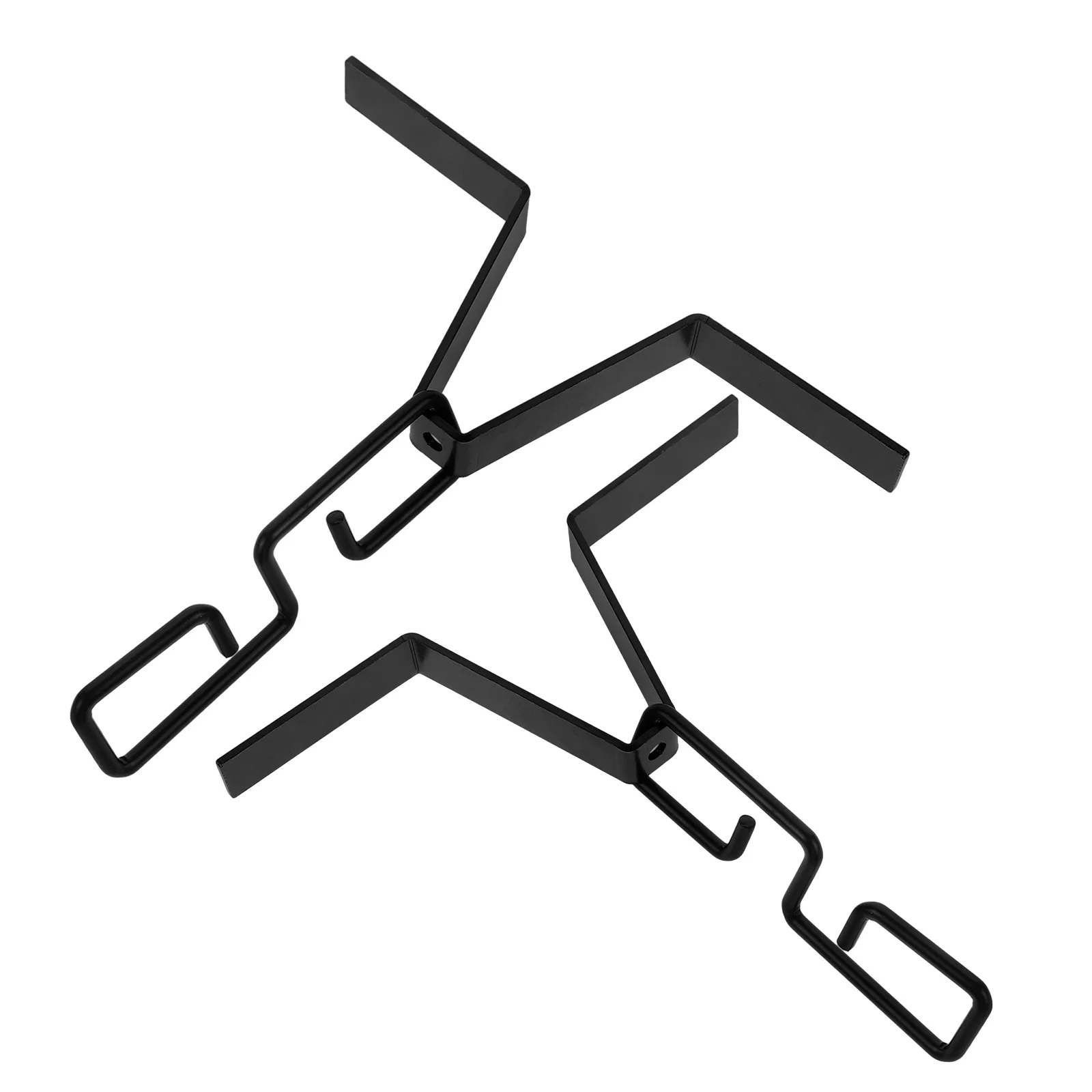 

2Pcs Decorative Rain Chain Adapter Hooks Black for Gutter Downspout Rain Chain Accessories Efficient Drainage Outdoor Use