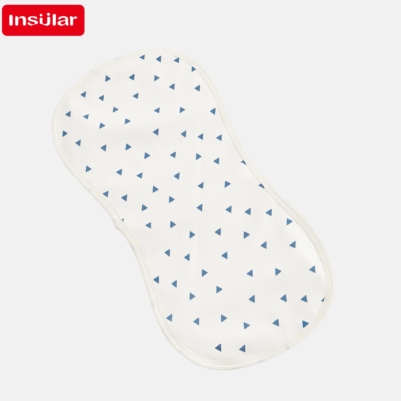 INSULAR 100% Cotton Infant Bibs with 3-Level Burp Cloths: Anti-Vomiting, Skin-Friendly Feeding Towels for Babies